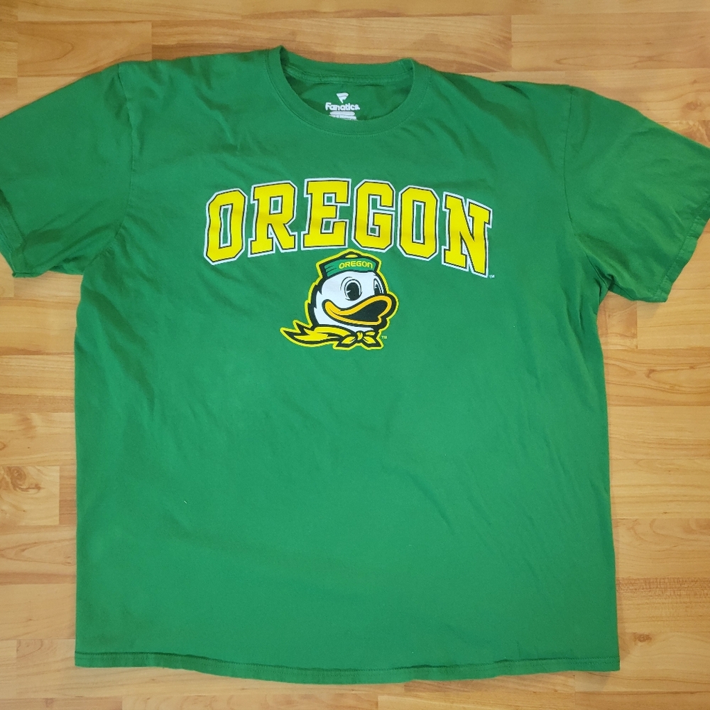 Fanatics Oregon Ducks Men's XL Graphic Tee NCAA College Football Green Yellow